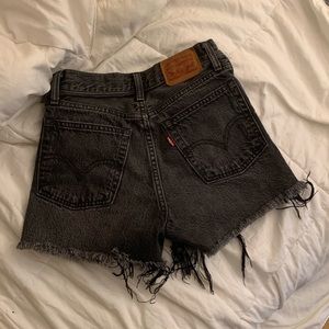Levi’s Black Wedgie Shorts
